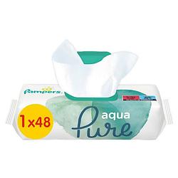 Foto van Pampers - aqua pure - billendoekjes - 48 doekjes - 1 x 48