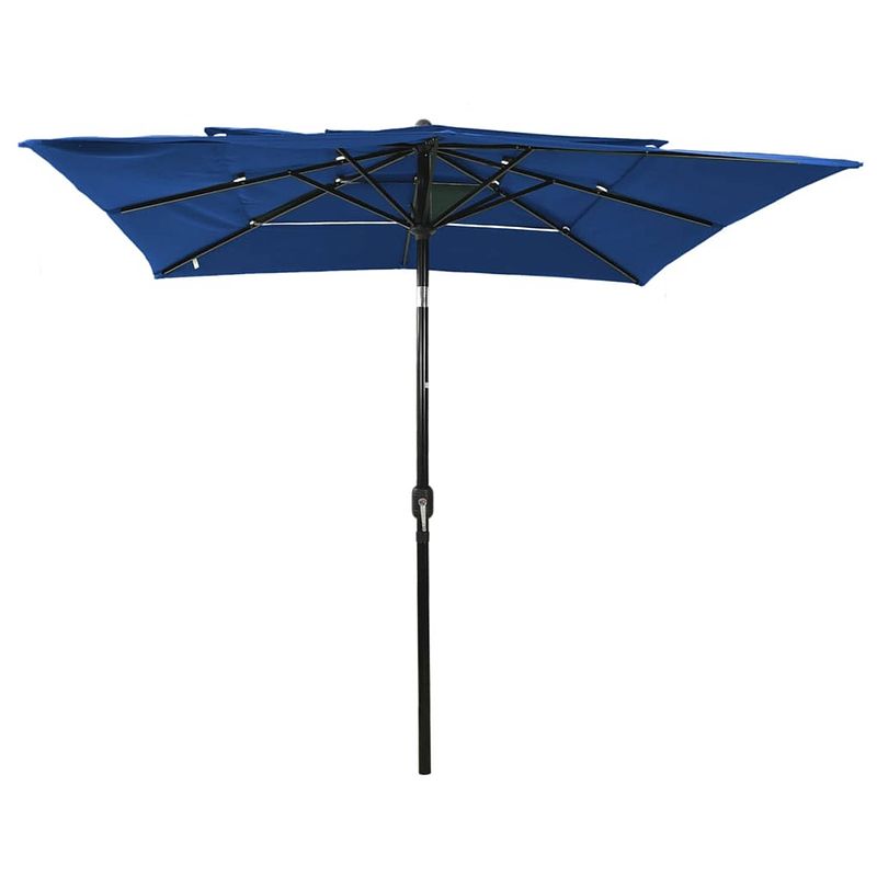 Foto van The living store parasol 3-laags bescherming - uv-bestendig polyester - aluminium paal en baleinen - inklapbaar -