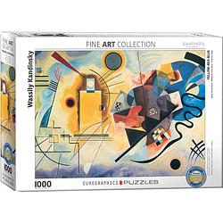 Foto van Eurographics puzzel yellow red blue - wassily kandinsky (1000 stukjes)