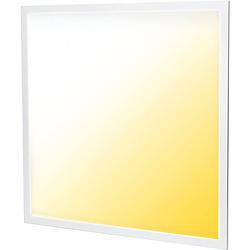 Foto van Led paneel - aigi limno - 60x60 - aanpasbare kleur cct - 32w inbouw vierkant - backlight - smart wifi - dimbaar - mat