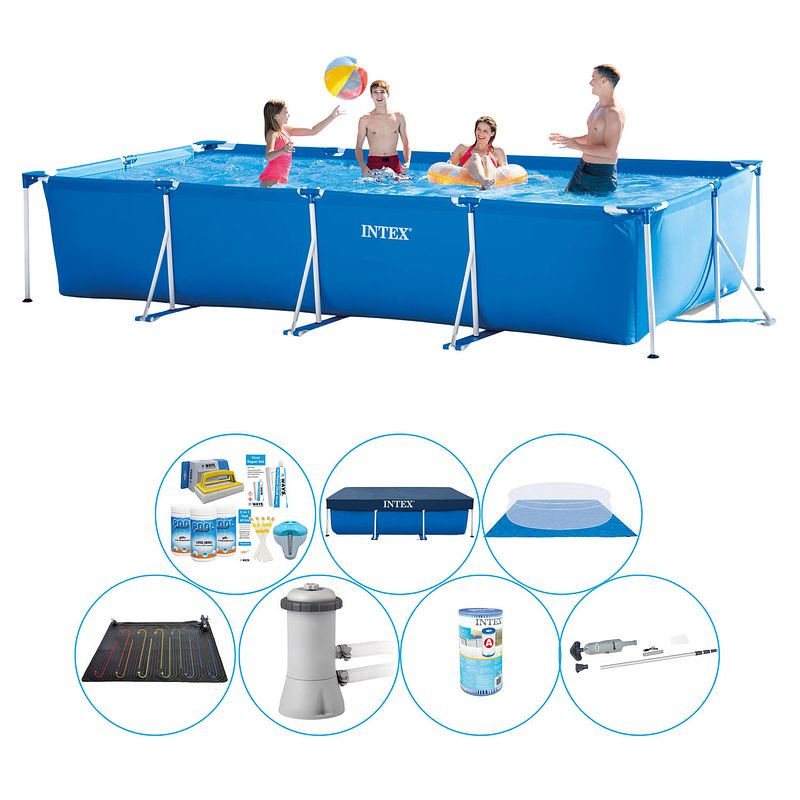 Foto van Zwembad plus accessoires - intex frame pool rechthoekig 450x220x84 cm