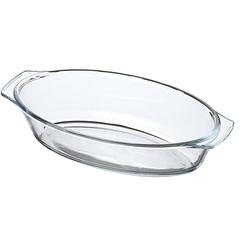 Foto van Chef traiteur ovenschaal van borosilicaat glas - ovaal - 0.7 liter - 24 x 13 x 5 cm - ovenschalen