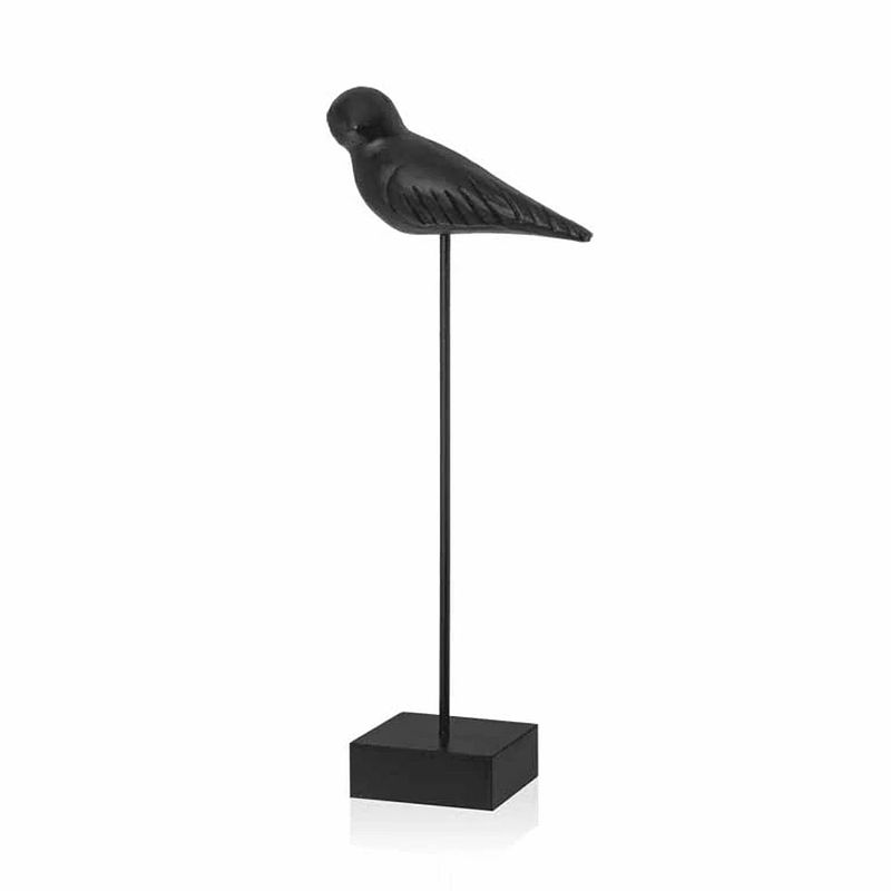 Foto van Riverdale ornament bird 42cm zwart