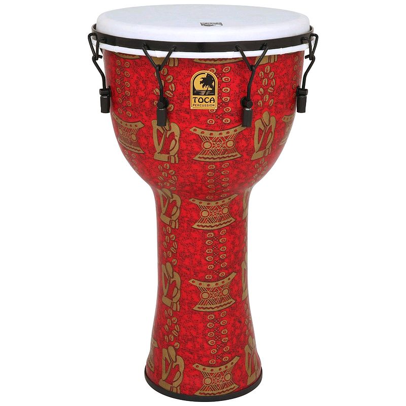 Foto van Toca tf2dm-14tb freestyle ii mech. tuned djembe thinker 14 + tas