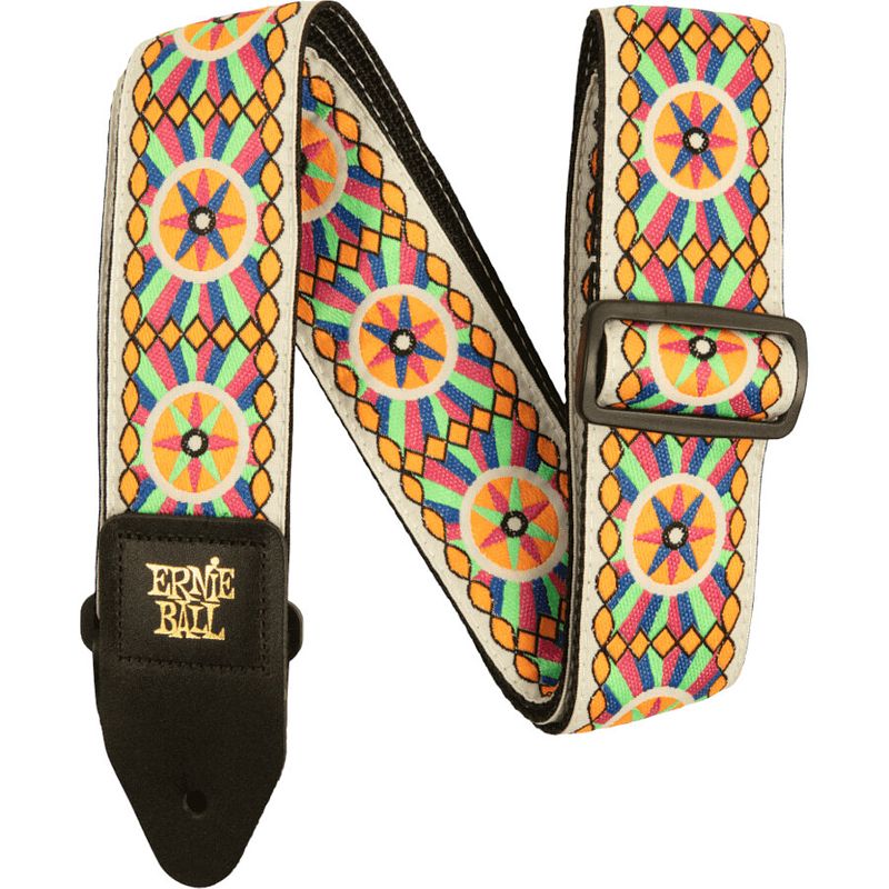 Foto van Ernie ball classic jacquard strap 5338 candy sun gitaarband