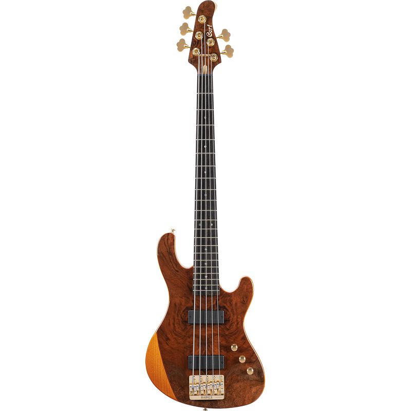 Foto van Cort rithimic v natural glossy jeff berlin signature 5-snarige elektrische basgitaar