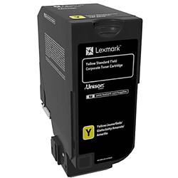 Foto van Lexmark toner 74c2sye 74c2sye origineel geel 7000 bladzijden