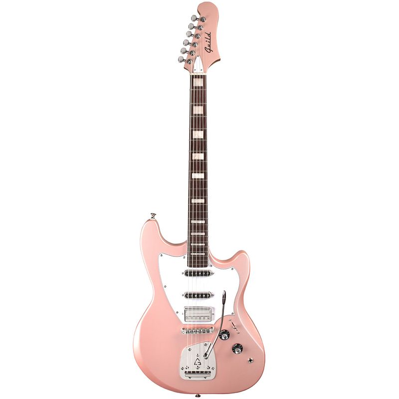 Foto van Guild newark st. collection surfliner deluxe rose quartz metallic elektrische gitaar