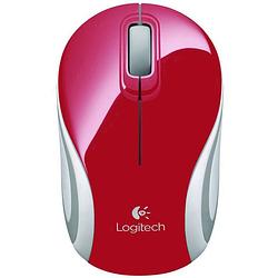 Foto van Logitech wireless mini mouse m187 muis rood