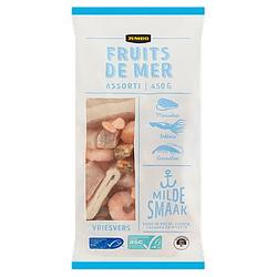 Foto van Jumbo fruits de mer assorti milde smaak vriesvers 450g