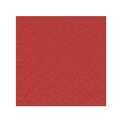 Foto van 16x luxe 3-laags servetten met patroon helder rood 33 x 33 cm - feestservetten