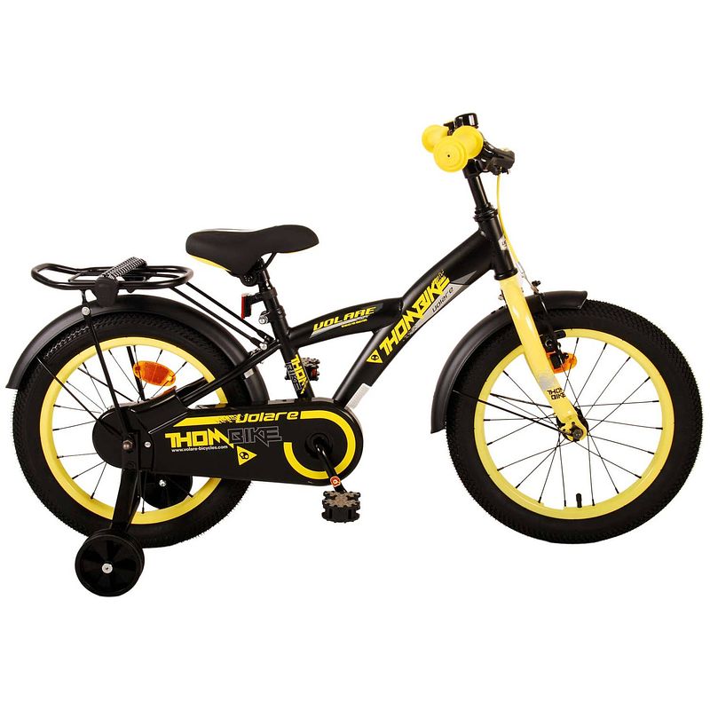 Foto van Volare thombike kinderfiets - jongens - 16 inch - zwart geel