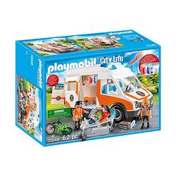 Foto van Playmobil city life ambulance en ambulanciers 70049