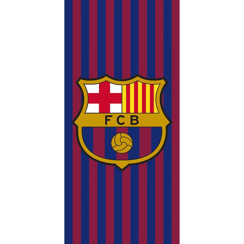 Foto van Fc barcelona strandlaken - 70 x 140 cm - multi