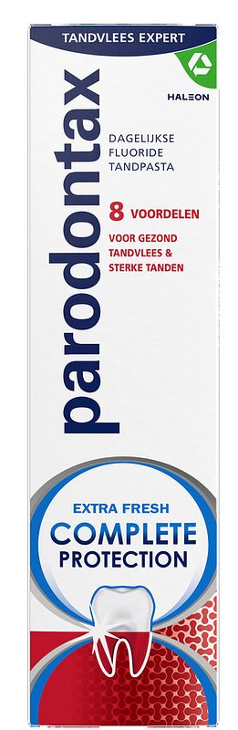 Foto van Parodontax complete protection extra fresh dagelijkse tandpasta tegen bloedend tandvlees 75ml bij jumbo