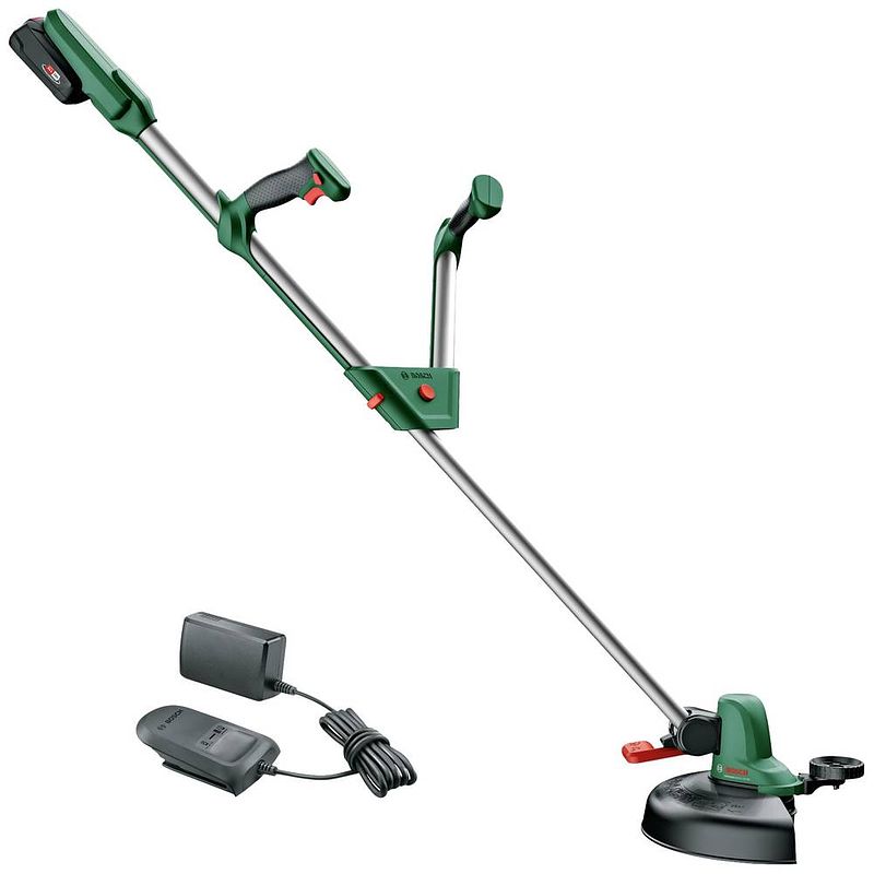 Foto van Bosch home and garden universalgrasscut 18v-260 grastrimmer accu incl. accu, incl. oplader 18 v 2 ah snijbreedte max.: 26 cm