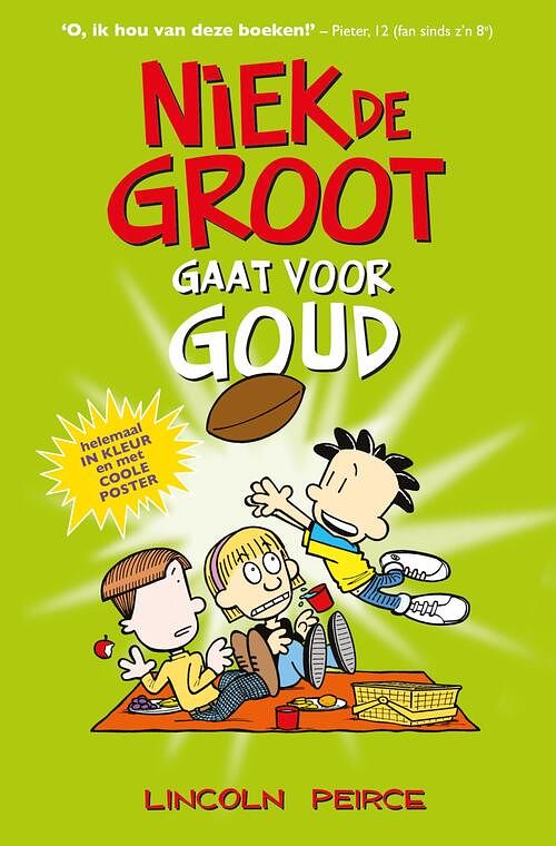 Foto van Niek de groot gaat voor goud - lincoln peirce - hardcover (9789026162312)