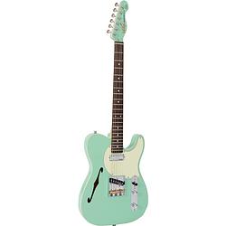 Foto van Vintage v72 reissued semi-hollow ventura green