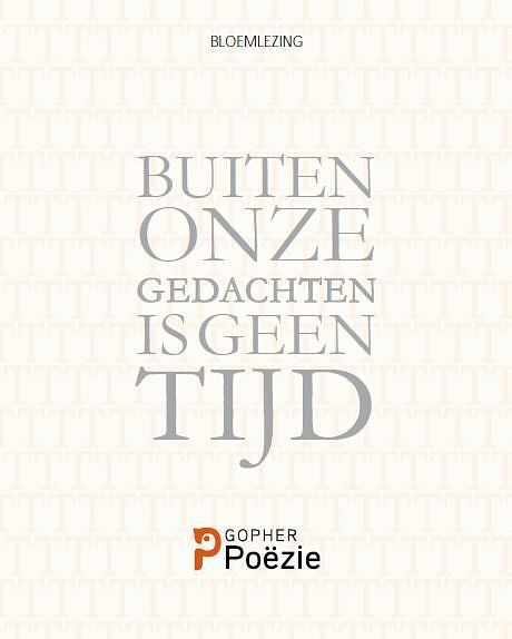 Foto van Buiten onze gedachten is geen tijd - paperback (9789493230347)