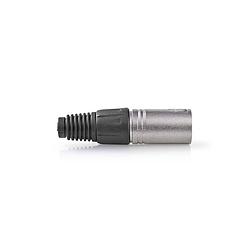 Foto van Nedis xlr-connector - cagp15972me - zilver