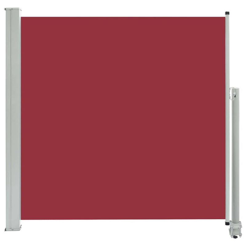 Foto van The living store zijluifel - 160 x 0-300 cm - uv-bestendig - automatische terugrolfunctie - rood