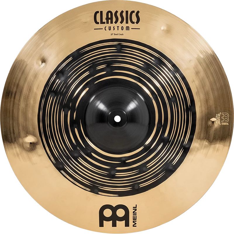 Foto van Meinl classics custom dual 19" crash bekken