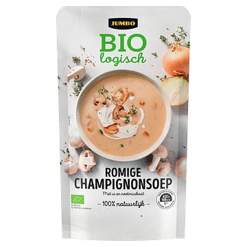 Foto van Jumbo βiologisch romige champignonsoep 570ml