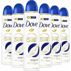 Foto van Dove advanced care original anti-transpirant deodorant spray - 6 x 150 ml - voordeelverpakking