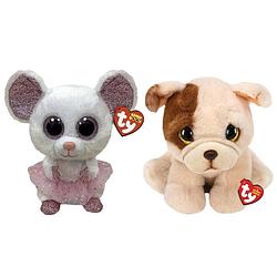 Foto van Ty - knuffel - beanie buddy - nina mouse & houghie dog