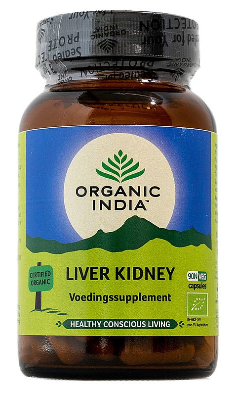 Foto van Organic india liver kidney capsules
