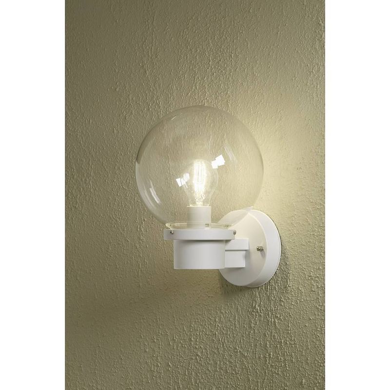 Foto van Konstsmide nemi twighlight 7322-250 buitenlamp (wand) spaarlamp, led e27 60 w wit