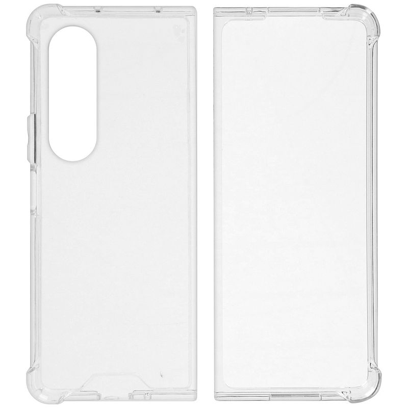 Foto van Accezz clear backcover samsung galaxy z fold 4 telefoonhoesje transparant