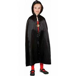 Foto van Halloween - zwarte cape voor kinderen 128-140 (7-12 jaar) - carnavalsjassen