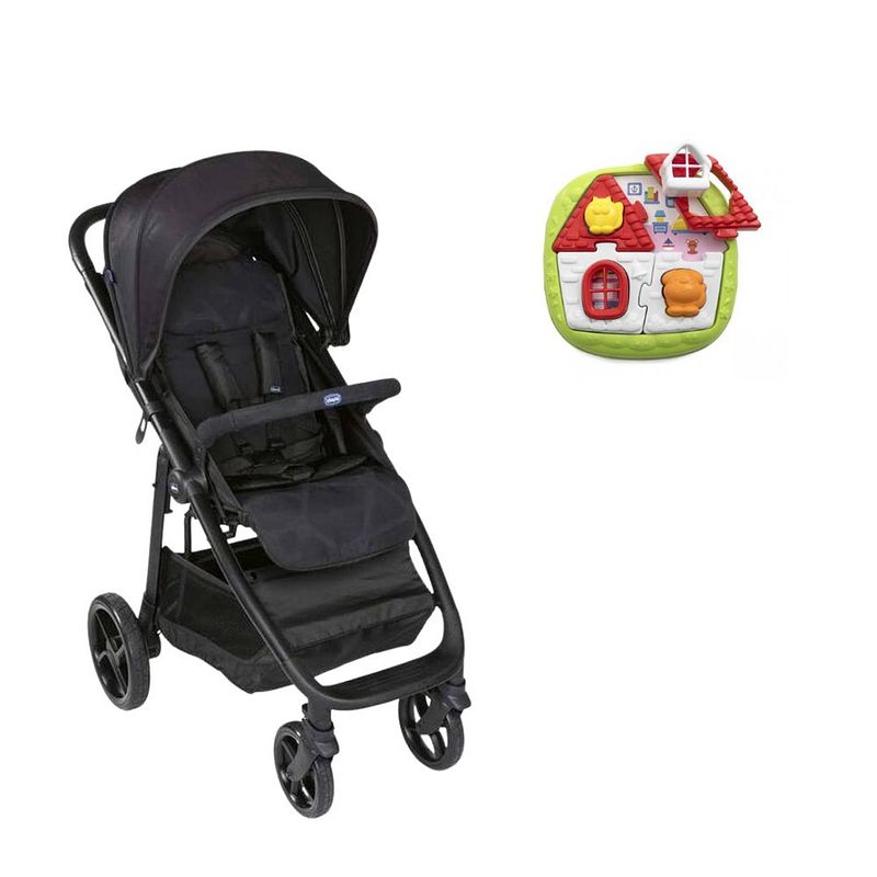 Foto van Chicco bundel - buggy multiride - jet black & puzzel - 2-in-1 huispuzzel