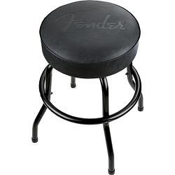 Foto van Fender embossed black logo barstool 24" black/black (61 cm) gitaarkruk