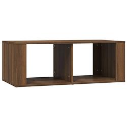 Foto van The living store salontafel - modern - meubel - 100 x 50 x 36 cm - bruineiken hout