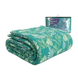 Foto van Happybed green leaves 140x220 - wasbaar dekbed zonder overtrek - bedrukt dekbed zonder hoes