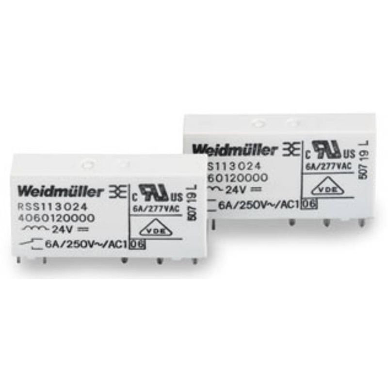 Foto van Weidmüller rss113012 12vdc-rel1u steekrelais 12 v/dc 6 a 1x wisselcontact 1 stuk(s)