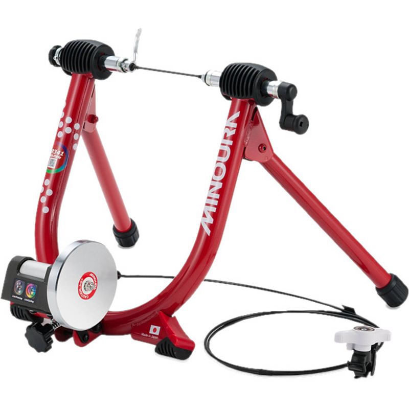 Foto van Minoura fietstrainer liveride lr341 61 x 42 cm staal rood