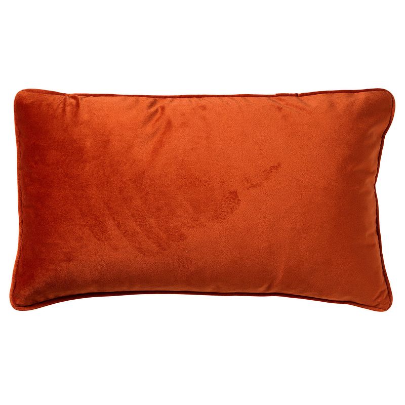 Foto van Dutch decor finn - kussenhoes velvet potters clay 30x50 cm - oranje - oranje