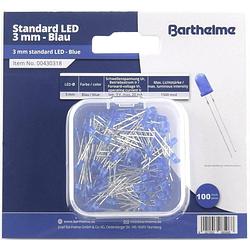 Foto van Barthelme led-assortiment blauw rond 3 mm 1500 mcd 30 ° 20 ma 3 v