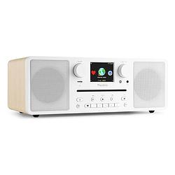 Foto van Audizio naples internet, fm en dab radio met bluetooth + cd en mp3 speler - 60w - wit