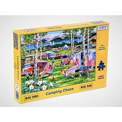 Foto van Camping chaos puzzel 500 xl stukjes