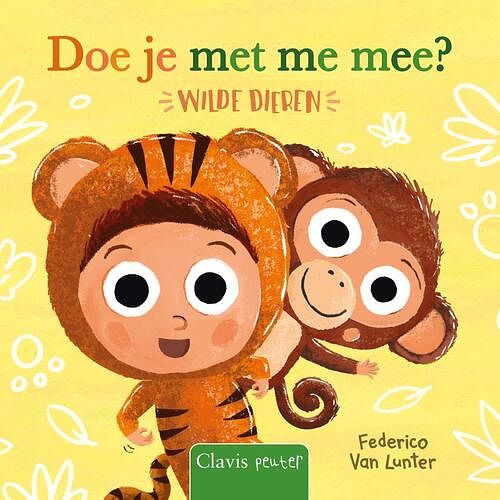 Foto van Doe je met me mee? wilde dieren - federico van lunter - kartonboekje;kartonboekje (9789044848380)