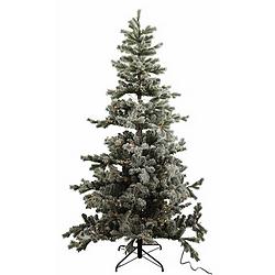 Foto van Cf label kunstkerstboom henry led-licht 210 cm zijde groen