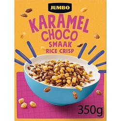 Foto van Jumbo karamel choco smaak rice crisp 350g