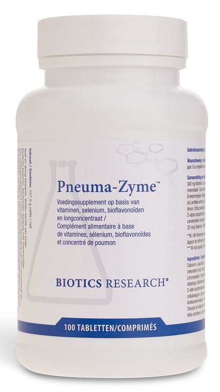 Foto van Biotics pneuma-zyme tabletten