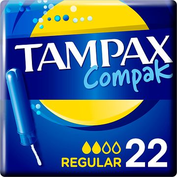 Foto van Tampax compak regular tampons met inbrenghuls x22 bij jumbo
