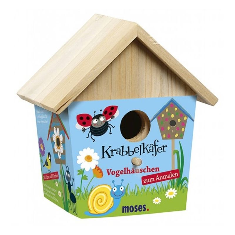 Foto van Moses schilder je eigen vogelhuisje hout 10-delig