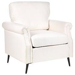 Foto van Beliani vietas - fauteuil-wit-polyester